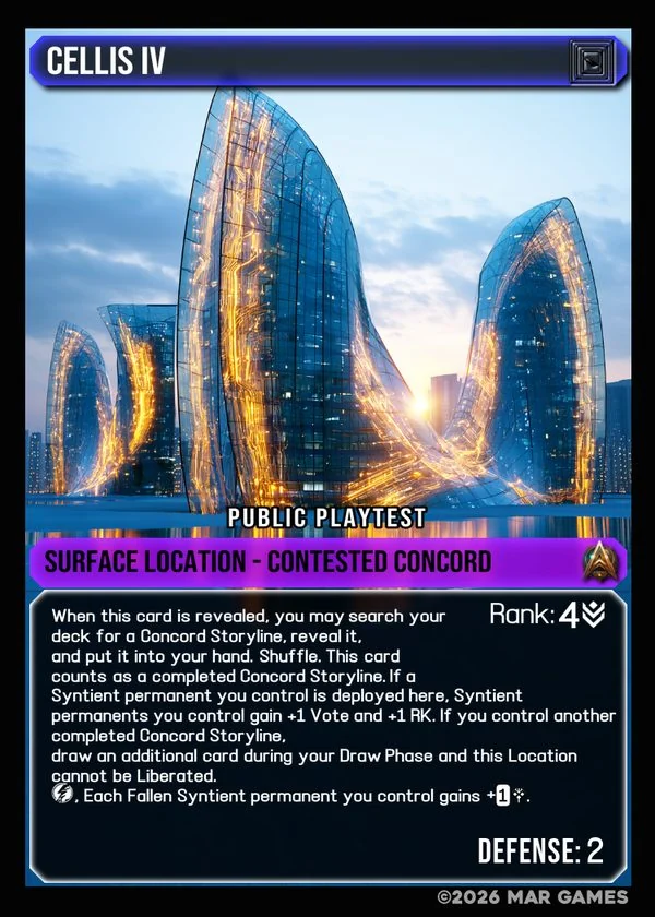 Cellis IV card