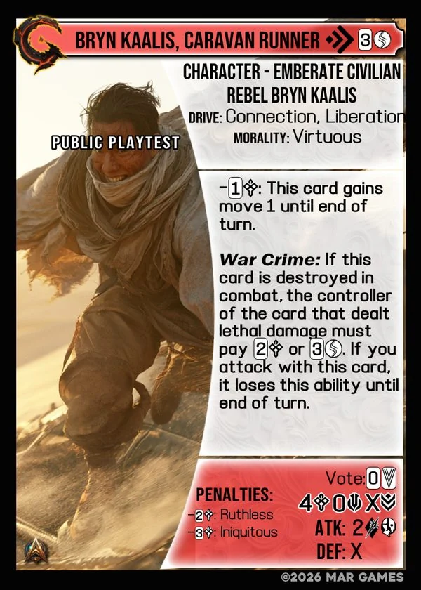 Bryn Kaalis, Caravan Runner card