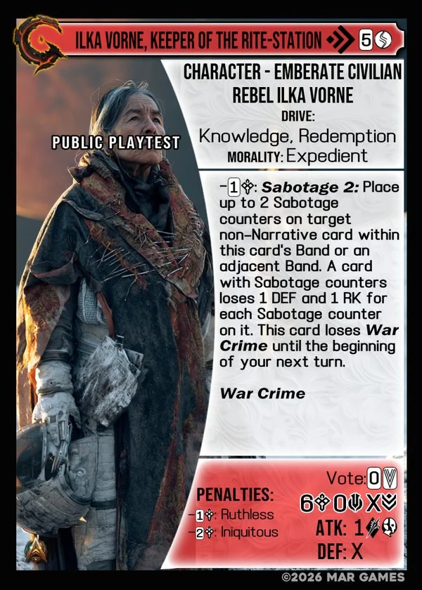 Ilka Vorne, Keeper of the Rite-Station card