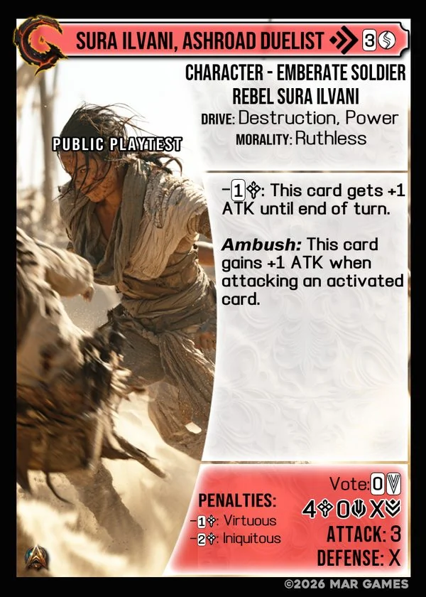 Sura Ilvani, Ashroad Duelist card