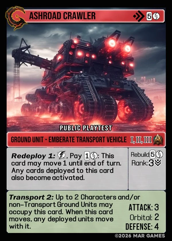 Ashroad Crawler card