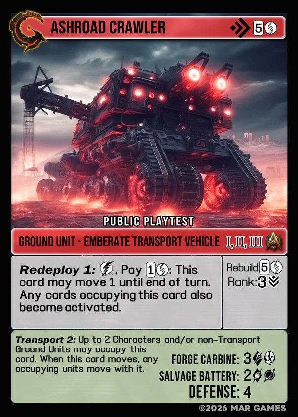 Ashroad Crawler card