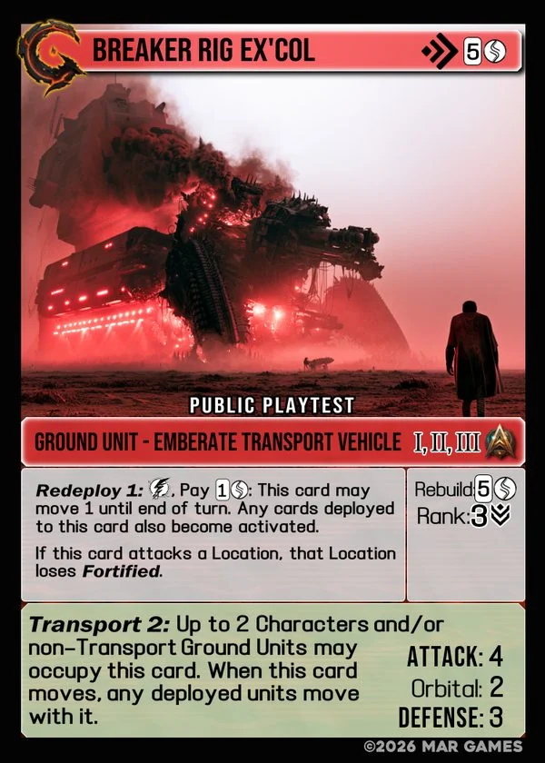 Breaker Rig Ex'col card