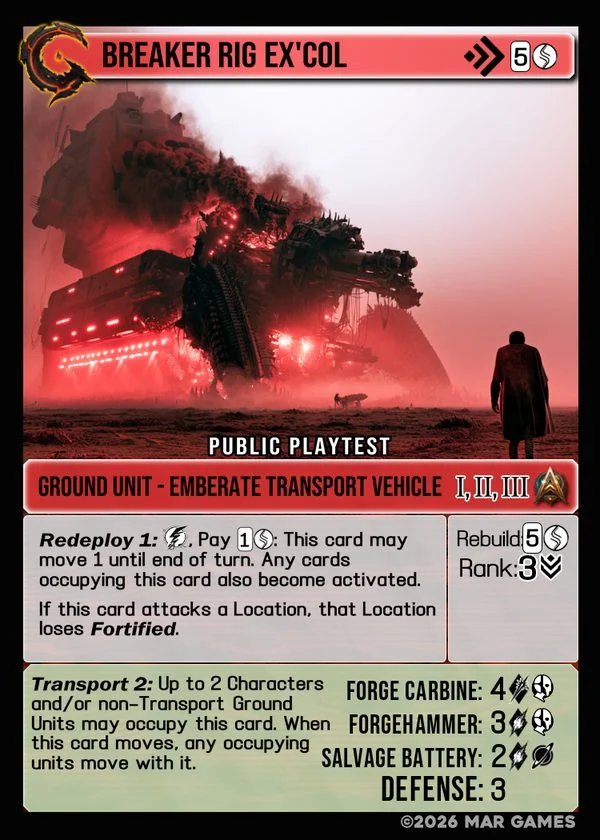 Breaker Rig Ex'col card