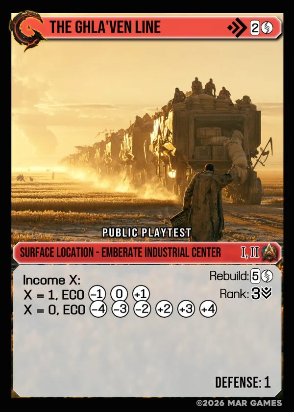 The Ghla'ven Line card