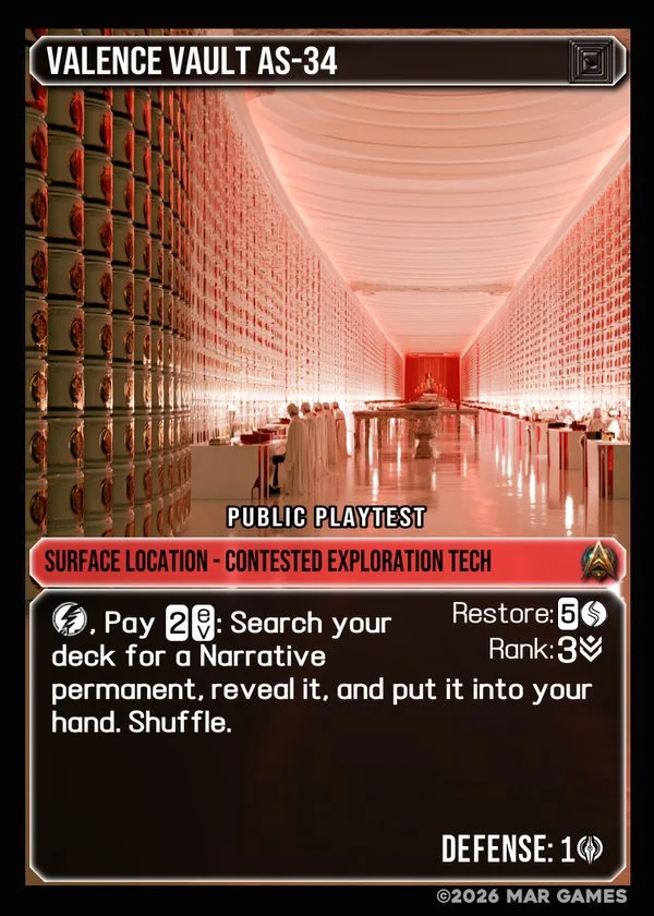 Valence Vault AS-34 card