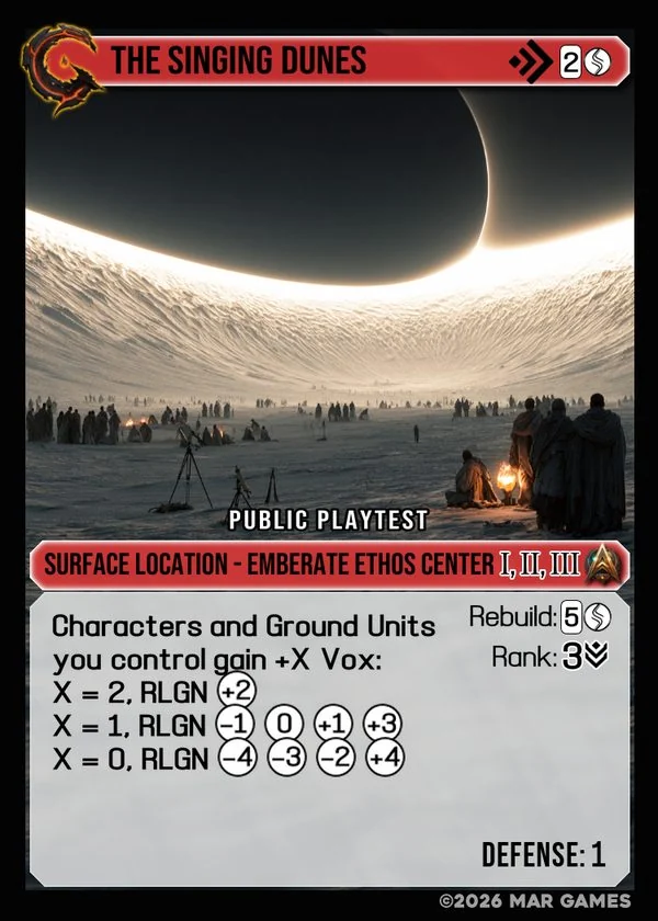 The Singing Dunes card