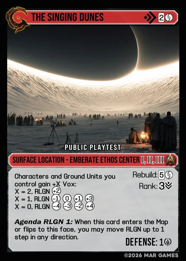 The Singing Dunes card