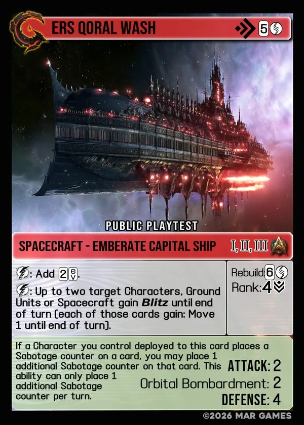 ERS Qoral Wash card