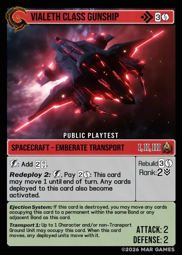 Vialeth Class Gunship card