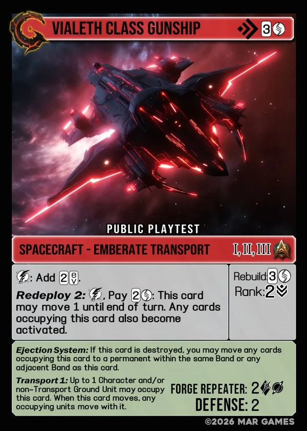 Vialeth Class Gunship card