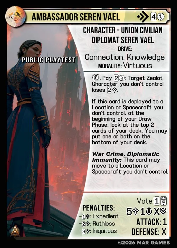 Ambassador Seren Vael card