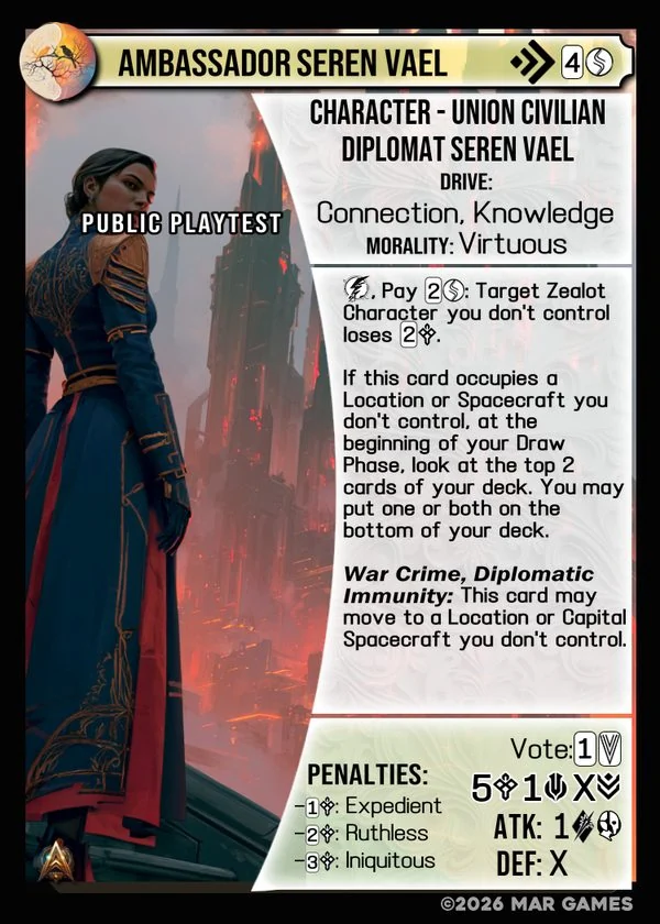 Ambassador Seren Vael card