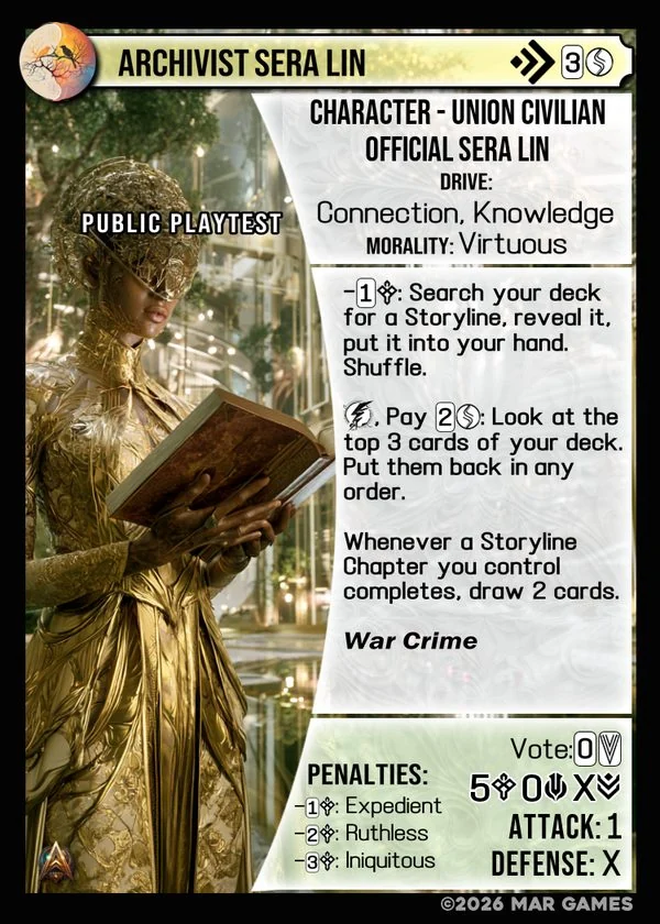 Archivist Sera Lin card
