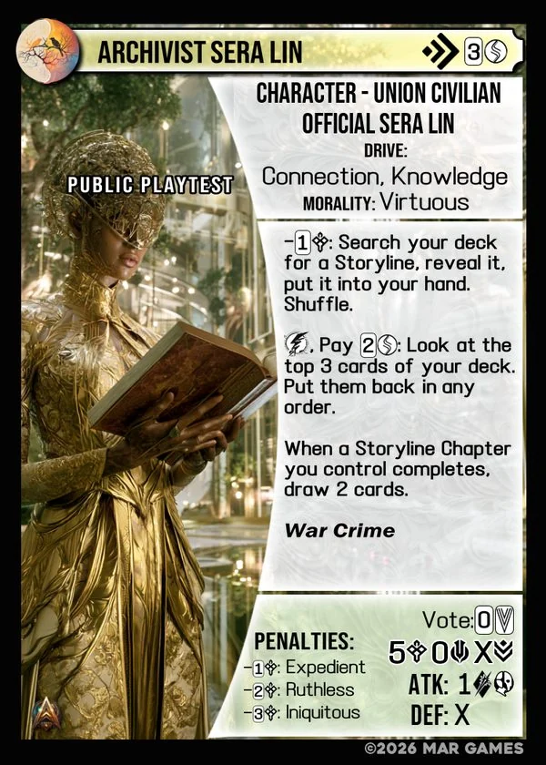 Archivist Sera Lin card