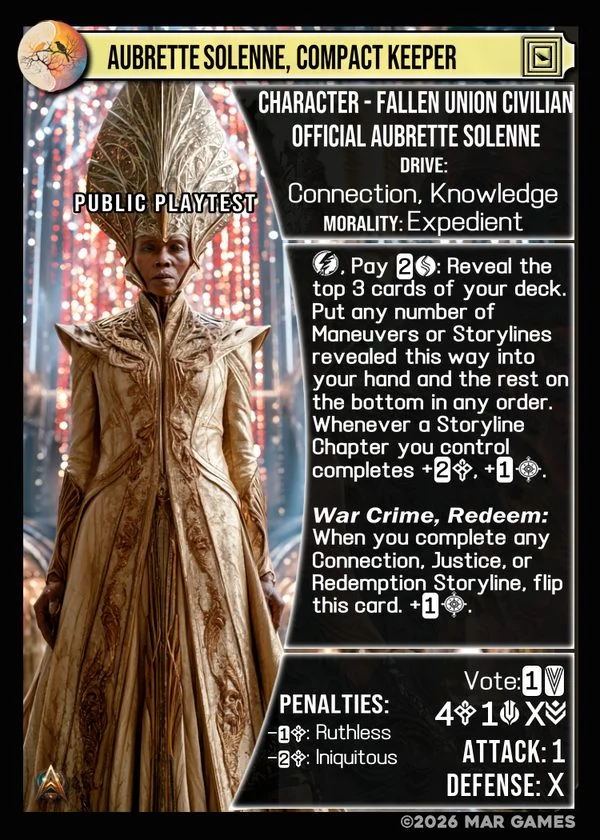 Aubrette Solenne, Compact Keeper card
