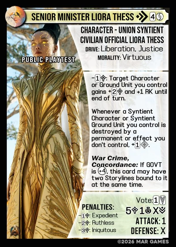 Senior Minister Liora Thess card