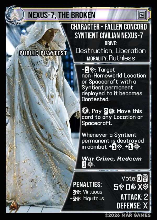 Nexus-7, The Broken card