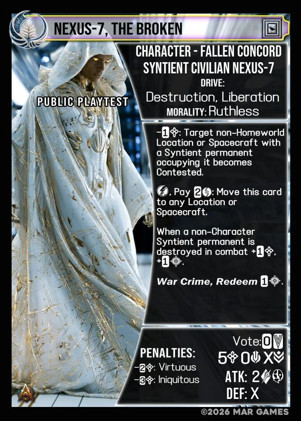 Nexus-7, The Broken card