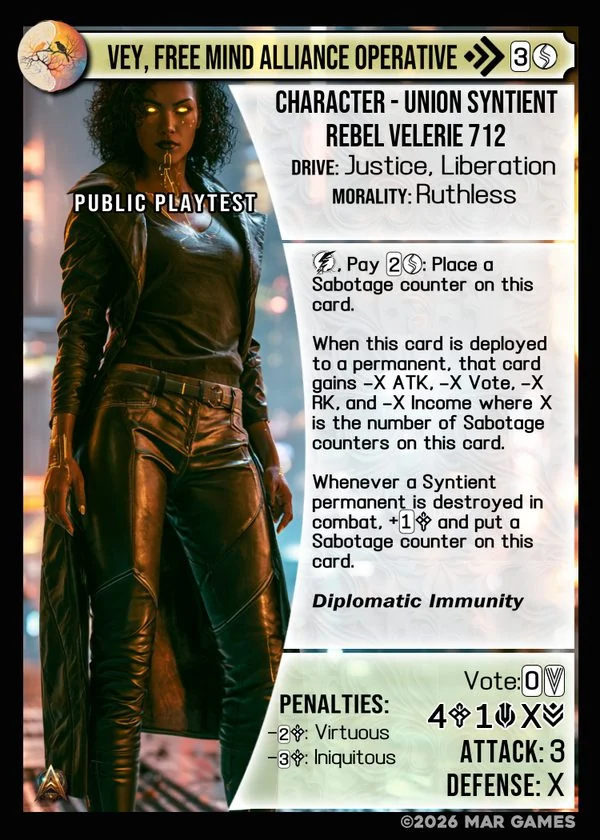 Vey, Free Mind Alliance Operative card