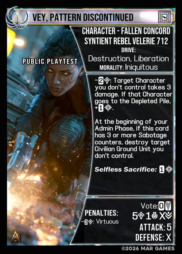 Vey, Pattern Discontinued card