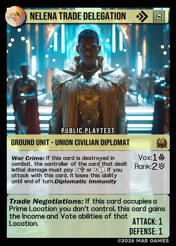 Nelena Trade Delegation card