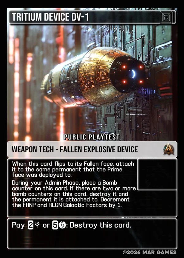 Tritium Device DV-1 card
