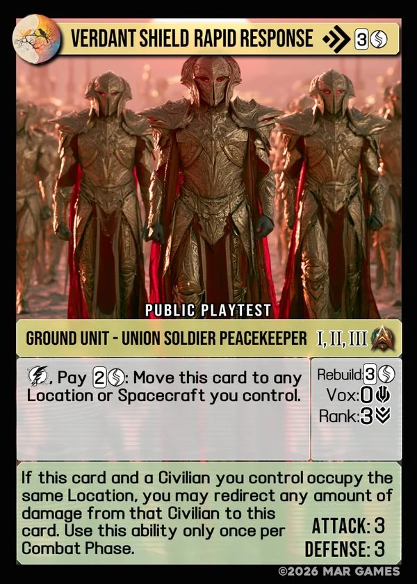 Verdant Shield Rapid Response card