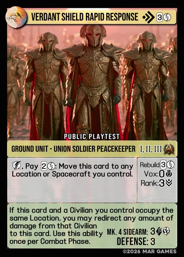 Verdant Shield Rapid Response card