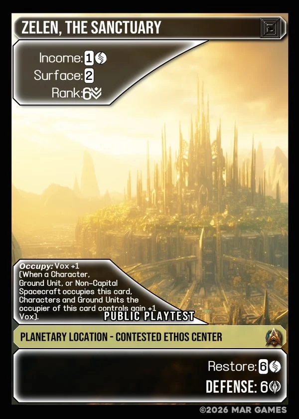 Zelen, The Sanctuary card