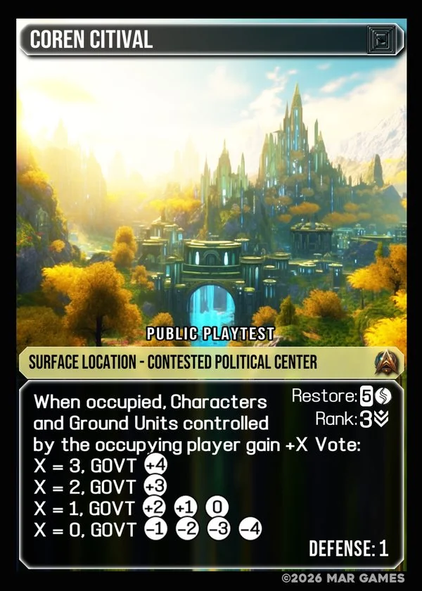 Coren Citival card