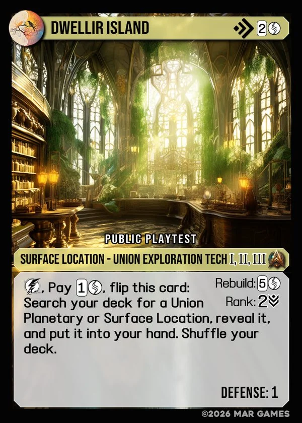 Dwellir Island card