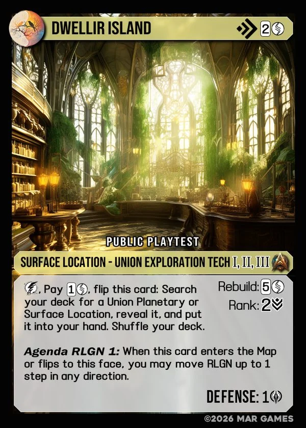Dwellir Island card