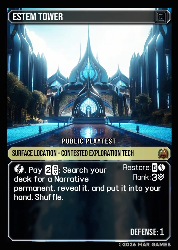 Estem Tower card