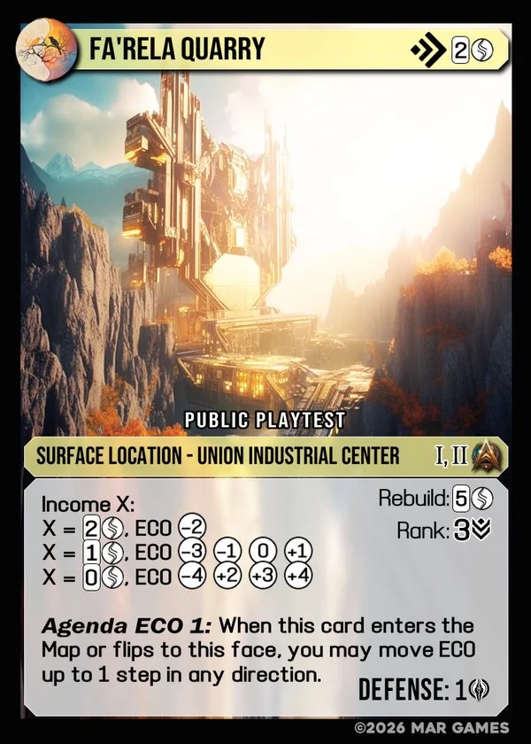 Fa'rela Quarry card