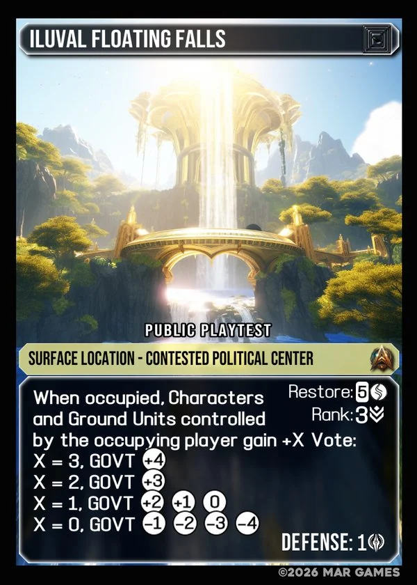 Iluval Floating Falls card