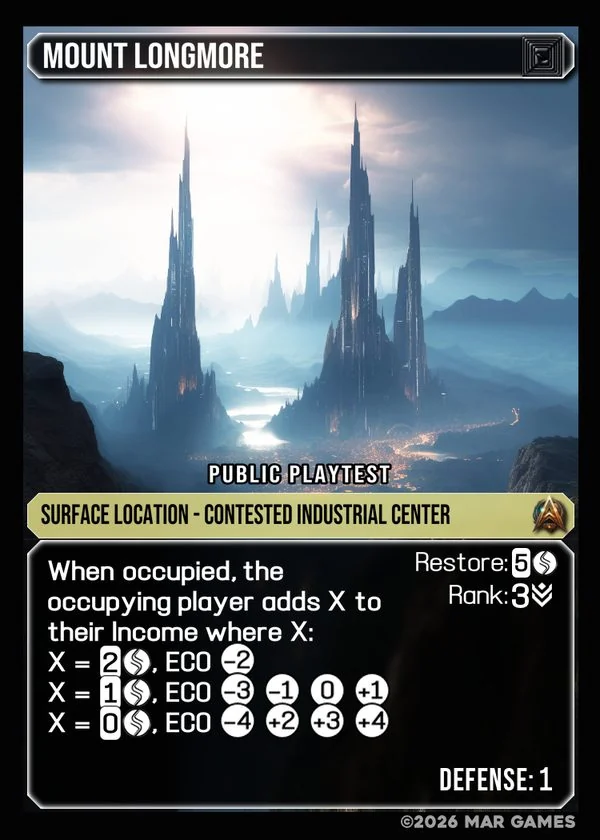 Mount Longmore card