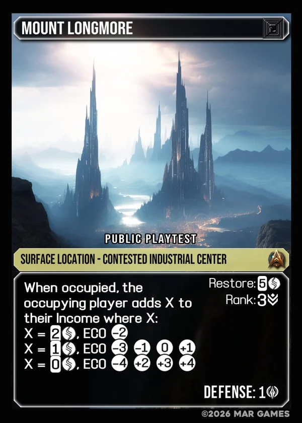 Mount Longmore card