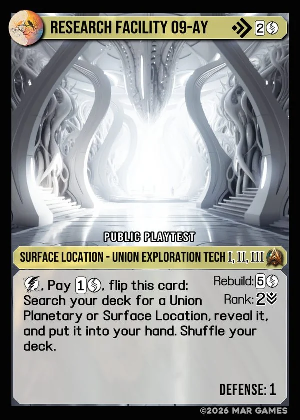 Research Facility 09-AY card