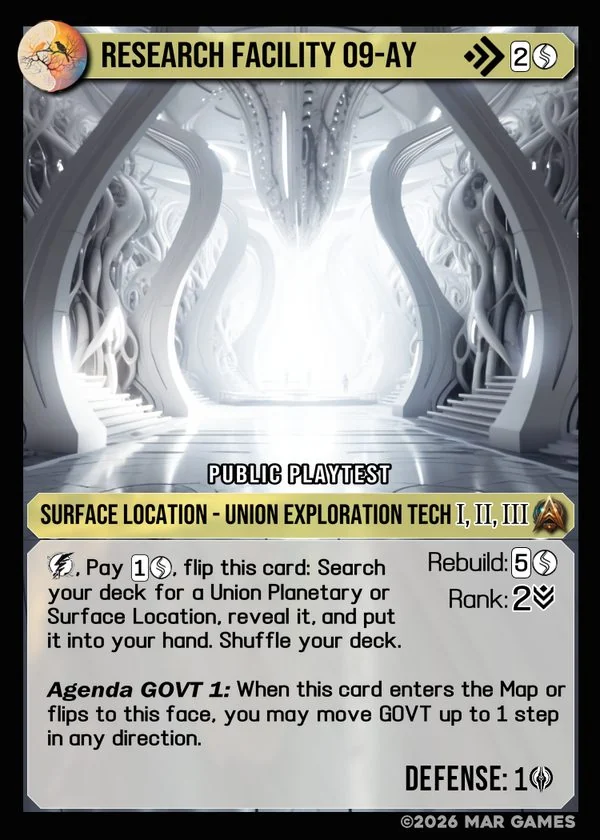 Research Facility 09-AY card