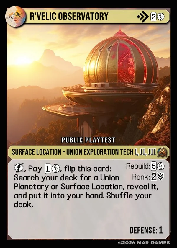 R'velic Observatory card