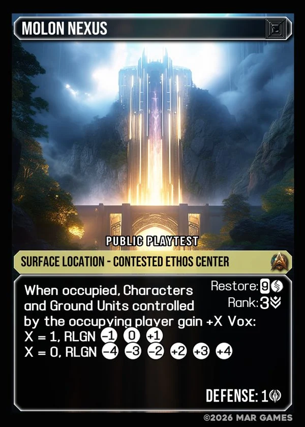 Molon Nexus card