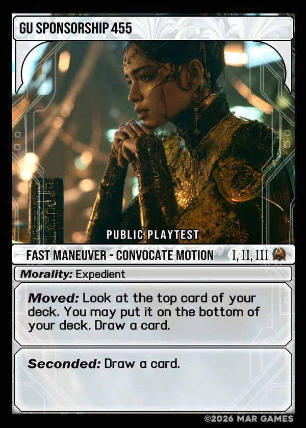 GU Sponsorship 455 card