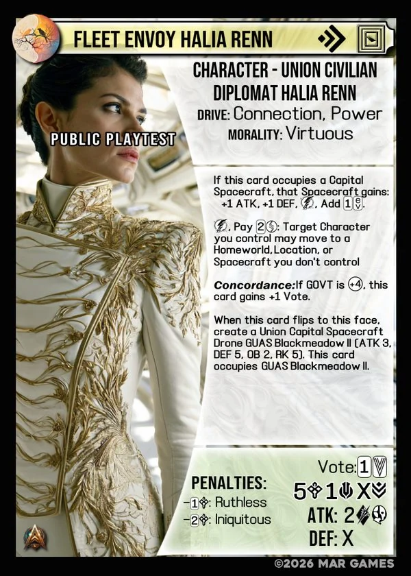 Fleet Envoy Halia Renn card