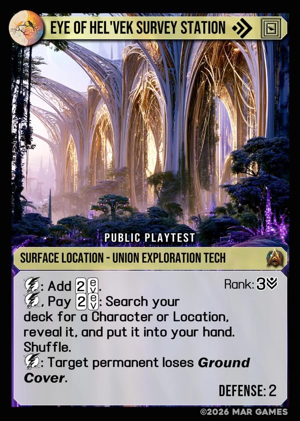 Eye of Hel'vek Survey Station card