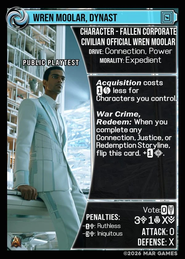 Wren Moolar, Dynast card