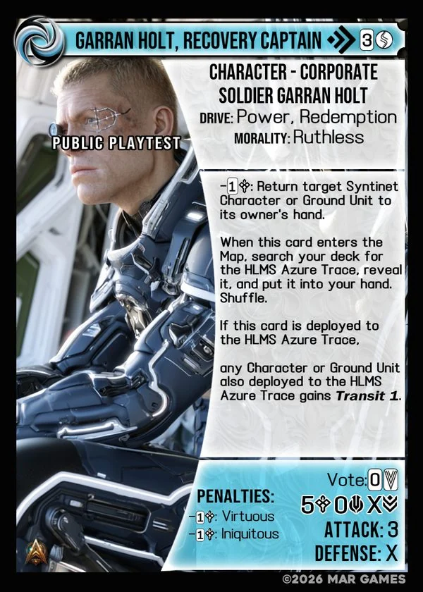 Garran Holt, Recovery Captain card