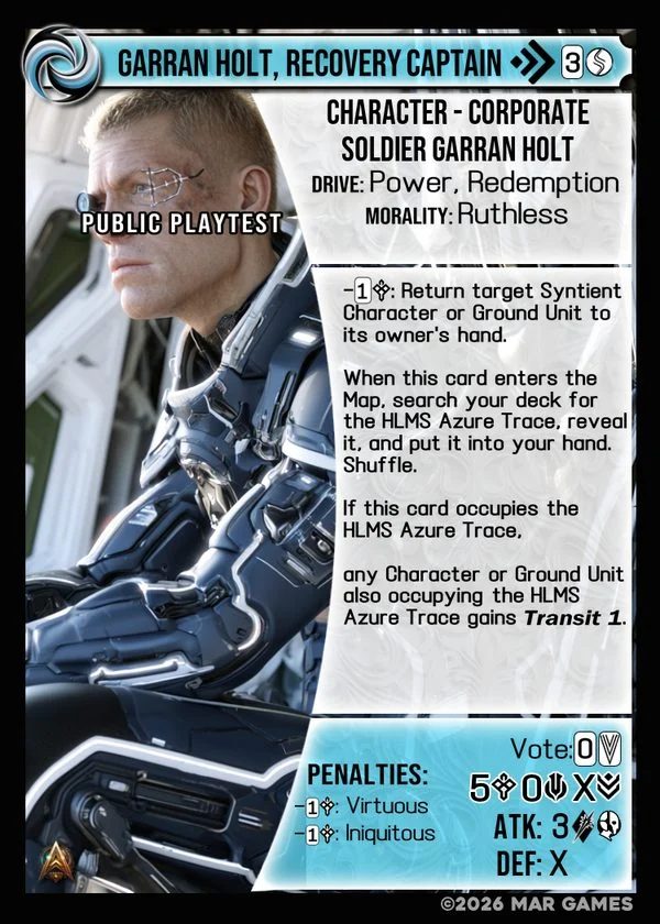 Garran Holt, Recovery Captain card