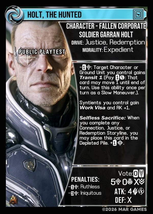 Holt, The Hunted card
