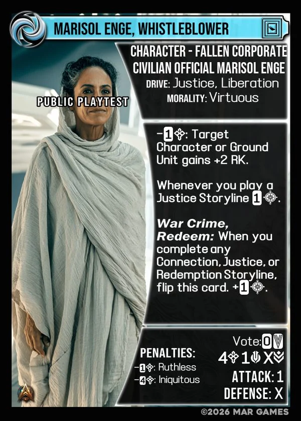 Marisol Enge, Whistleblower card
